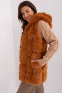 Kamizelka Model AT-KZ-2379.96P Light Brown - AT AT Kamizelka Model AT-KZ-2379.96P Light Brown - AT AT