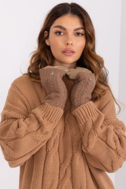 Rękawiczki Model AT-RK-231405.08X Dark Beige - AT AT