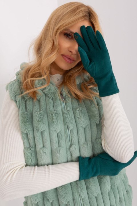 Rękawiczki Model AT-RK-2370.96 Dark Green - AT AT Rękawiczki Model AT-RK-2370.96 Dark Green - AT AT