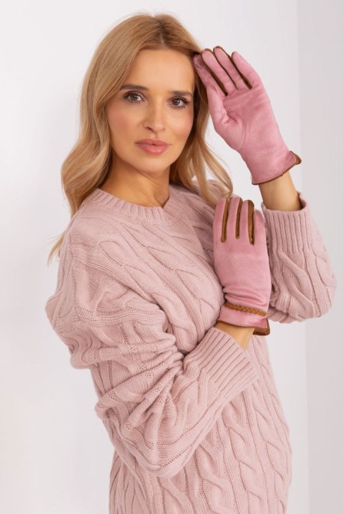 Rękawiczki Model AT-RK-238601.25P Light Pink - AT AT Rękawiczki Model AT-RK-238601.25P Light Pink - AT AT