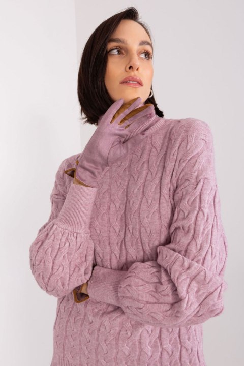 Rękawiczki Model AT-RK-238601.31P Dark Violet - AT AT Rękawiczki Model AT-RK-238601.31P Dark Violet - AT AT