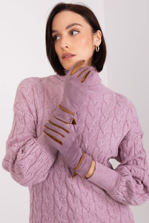 Rękawiczki Model AT-RK-238601.31P Dark Violet - AT AT Rękawiczki Model AT-RK-238601.31P Dark Violet - AT AT