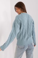 Sweter Damski Model AT-SW-0146.10P Mint - AT AT Sweter Damski Model AT-SW-0146.10P Mint - AT AT