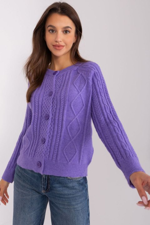 Sweter Damski Model AT-SW-2346-2.99P Violet - AT AT Sweter Damski Model AT-SW-2346-2.99P Violet - AT AT