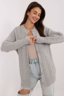 Sweter Damski Model AT-SW-23525.21 Grey - AT AT Sweter Damski Model AT-SW-23525.21 Grey - AT AT