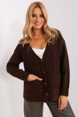 Sweter Damski Model AT-SW-2358.31 Dark Brown - AT AT
