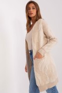 Sweter Kardigan Model AT-SW-234501.00P Light Beige - AT AT Sweter Kardigan Model AT-SW-234501.00P Light Beige - AT AT