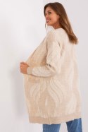 Sweter Kardigan Model AT-SW-234501.00P Light Beige - AT AT Sweter Kardigan Model AT-SW-234501.00P Light Beige - AT AT