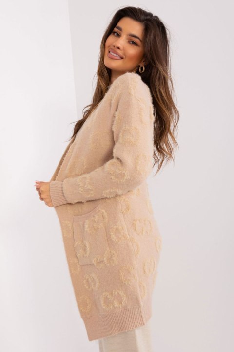 Sweter Kardigan Model AT-SW-234502.38X Beige - AT AT Sweter Kardigan Model AT-SW-234502.38X Beige - AT AT