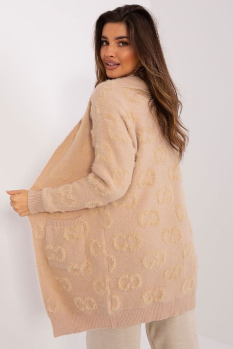 Sweter Kardigan Model AT-SW-234502.38X Beige - AT AT Sweter Kardigan Model AT-SW-234502.38X Beige - AT AT