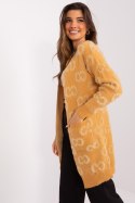 Sweter Kardigan Model AT-SW-234502.38X Camel - AT AT Sweter Kardigan Model AT-SW-234502.38X Camel - AT AT