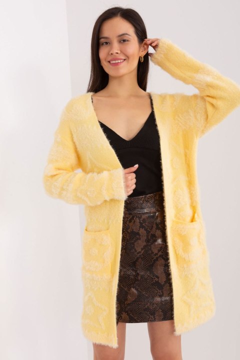 Sweter Kardigan Model AT-SW-234503.00P Light Yellow - AT AT Sweter Kardigan Model AT-SW-234503.00P Light Yellow - AT AT