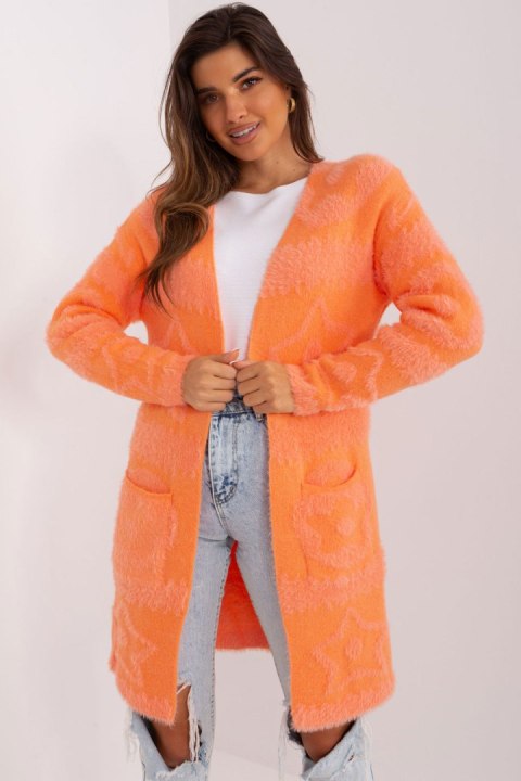 Sweter Kardigan Model AT-SW-234503.00P Orange - AT AT Sweter Kardigan Model AT-SW-234503.00P Orange - AT AT