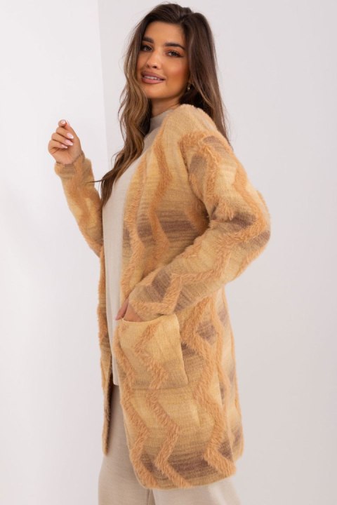 Sweter Kardigan Model AT-SW-234701.34 Beige - AT AT Sweter Kardigan Model AT-SW-234701.34 Beige - AT AT