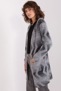Sweter Kardigan Model AT-SW-234701.34 Grey - AT AT Sweter Kardigan Model AT-SW-234701.34 Grey - AT AT