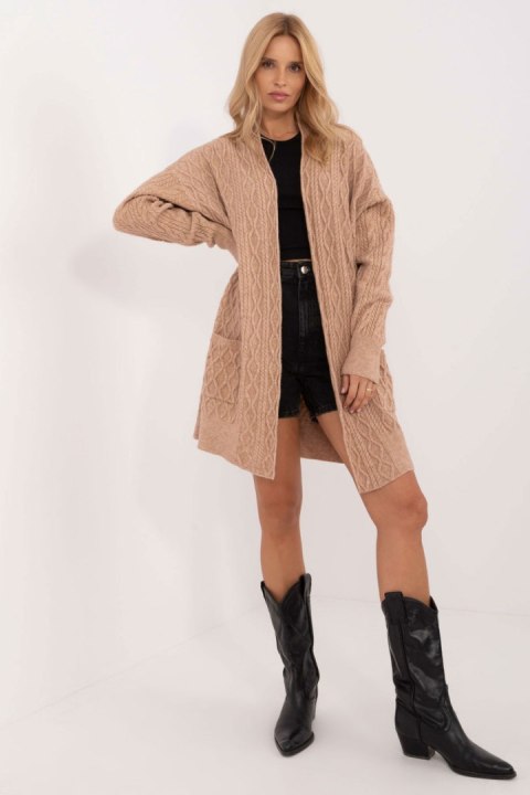Sweter Kardigan Model AT-SW-2366.61 Camel - AT AT Sweter Kardigan Model AT-SW-2366.61 Camel - AT AT