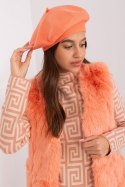 Beret Model AT-CZ-231305.85P Brzoskwinia - AT AT Beret Model AT-CZ-231305.85P Brzoskwinia - AT AT