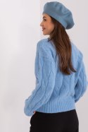 Beret Model AT-CZ-231305.85P Grey/Blue - AT AT Beret Model AT-CZ-231305.85P Grey/Blue - AT AT