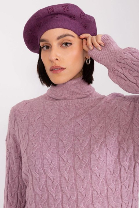 Beret Model AT-CZ-2318.27 Dark Violet - AT AT Beret Model AT-CZ-2318.27 Dark Violet - AT AT