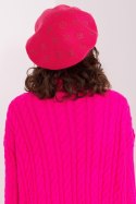 Beret Model AT-CZ-2318.27 Fuksja - AT AT Beret Model AT-CZ-2318.27 Fuksja - AT AT