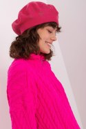 Beret Model AT-CZ-2318.27 Fuksja - AT AT Beret Model AT-CZ-2318.27 Fuksja - AT AT