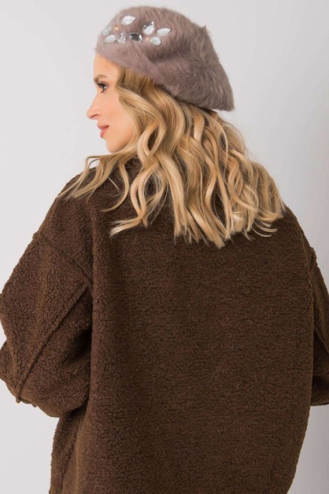 Beret Model AT-CZ-BF38834-1 Dark Beige - AT AT Beret Model AT-CZ-BF38834-1 Dark Beige - AT AT