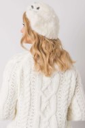 Beret Model AT-CZ-BF38834-1 Ecru - AT AT Beret Model AT-CZ-BF38834-1 Ecru - AT AT