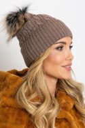 Czapka Model AT-CZ-173501.44 Light Brown - AT AT Czapka Model AT-CZ-173501.44 Light Brown - AT AT