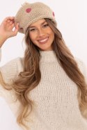 Czapka Model AT-CZ-CHA1133.17X Beige - AT AT Czapka Model AT-CZ-CHA1133.17X Beige - AT AT