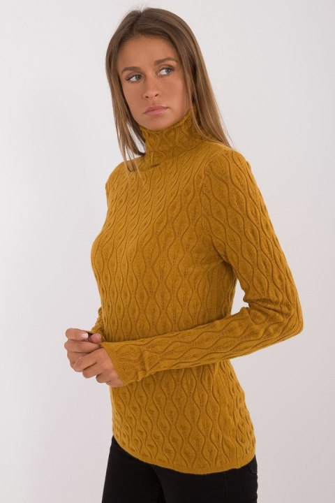 Golf Damski Model AT-SW-2334-2.61 Dark Yellow - AT AT Golf Damski Model AT-SW-2334-2.61 Dark Yellow - AT AT