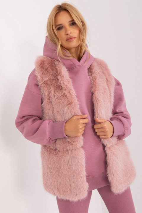 Kamizelka Model AT-KZ-2368.00P Light Pink - AT AT Kamizelka Model AT-KZ-2368.00P Light Pink - AT AT