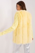 Kamizelka Model AT-KZ-2368.00P Light Yellow - AT AT Kamizelka Model AT-KZ-2368.00P Light Yellow - AT AT