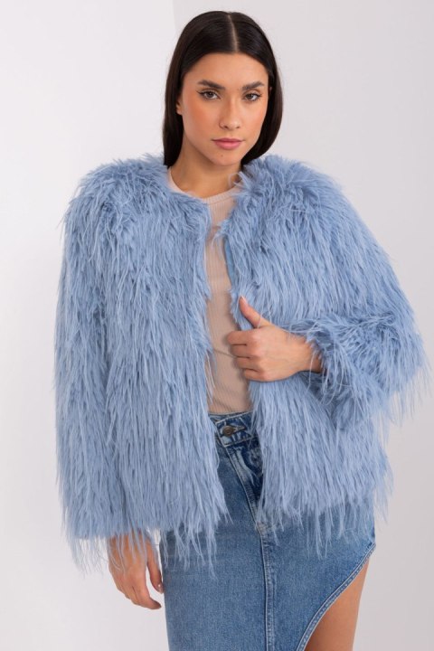 Kurtka Damska Model AT-KR-2359.96P Grey/Blue - AT AT Kurtka Damska Model AT-KR-2359.96P Grey/Blue - AT AT