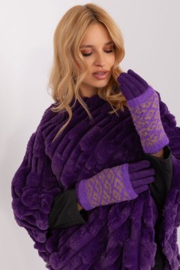 Rękawiczki Model AT-RK-2310.91 Dark Violet - AT AT