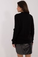 Sweter Damski Model AT-SW-2235.00P Black - AT AT Sweter Damski Model AT-SW-2235.00P Black - AT AT