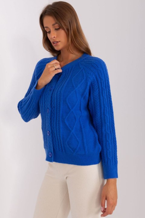 Sweter Damski Model AT-SW-2346-2.99P Cobalt - AT AT Sweter Damski Model AT-SW-2346-2.99P Cobalt - AT AT