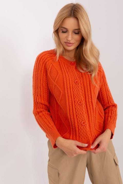 Sweter Damski Model AT-SW-2346-2.99P Orange - AT AT Sweter Damski Model AT-SW-2346-2.99P Orange - AT AT