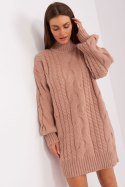 Sweter Damski Model AT-SW-2367-1.35P Dark Pink - AT AT Sweter Damski Model AT-SW-2367-1.35P Dark Pink - AT AT