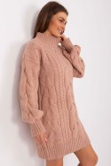 Sweter Damski Model AT-SW-2367-1.35P Dark Pink - AT AT Sweter Damski Model AT-SW-2367-1.35P Dark Pink - AT AT