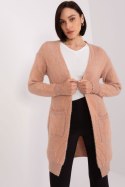 Sweter Kardigan Model AT-SW-234501.00P Brzoskwinia - AT AT Sweter Kardigan Model AT-SW-234501.00P Brzoskwinia - AT AT