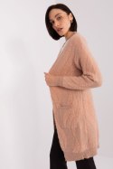 Sweter Kardigan Model AT-SW-234501.00P Brzoskwinia - AT AT Sweter Kardigan Model AT-SW-234501.00P Brzoskwinia - AT AT