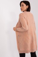 Sweter Kardigan Model AT-SW-234501.00P Brzoskwinia - AT AT Sweter Kardigan Model AT-SW-234501.00P Brzoskwinia - AT AT