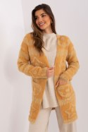 Sweter Kardigan Model AT-SW-234503.00P Camel - AT AT Sweter Kardigan Model AT-SW-234503.00P Camel - AT AT