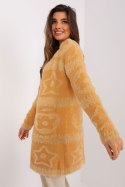 Sweter Kardigan Model AT-SW-234503.00P Camel - AT AT Sweter Kardigan Model AT-SW-234503.00P Camel - AT AT