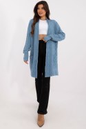 Sweter Kardigan Model AT-SW-2366.61 Blue - AT AT Sweter Kardigan Model AT-SW-2366.61 Blue - AT AT