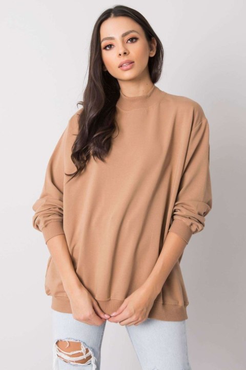 Bluza Damska Model RV-BL-5185.73P Camel - BFG BFG Bluza Damska Model RV-BL-5185.73P Camel - BFG BFG