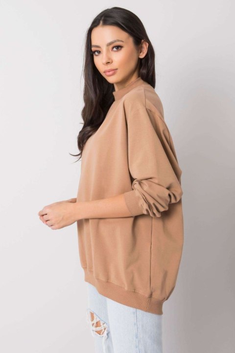 Bluza Damska Model RV-BL-5185.73P Camel - BFG BFG Bluza Damska Model RV-BL-5185.73P Camel - BFG BFG