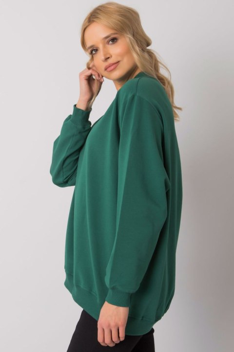 Bluza Damska Model RV-BL-5185.90P Dark Green - BFG BFG Bluza Damska Model RV-BL-5185.90P Dark Green - BFG BFG