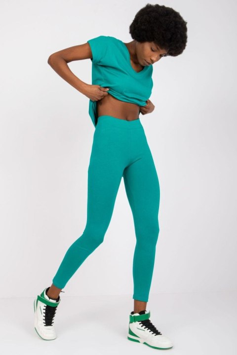 Legginsy Model AP-LG-A-002 Dark Green - BFG BFG Legginsy Model AP-LG-A-002 Dark Green - BFG BFG