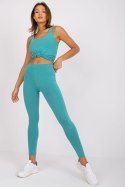 Legginsy Model AP-LG-A-002 Turkus - BFG BFG Legginsy Model AP-LG-A-002 Turkus - BFG BFG